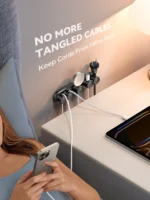 Joyroom 5-in-1 Magnetic Sliding Track Cable Organizer for Under Desk Wire Management - Image 3
