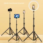 Multifunctional Mobile Tripod Stand for Live Streaming Video Recording and Selfies