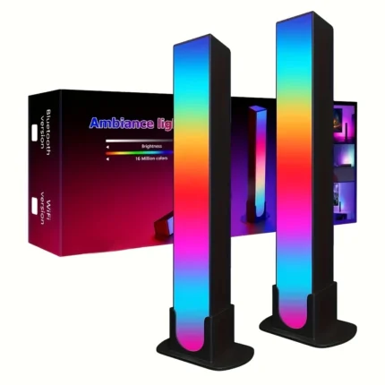 Pair of RGB Rhythm Smart Light Bars with DIY Color