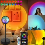 ## Smart App-Controlled Sunset Projector Lamp – RGB Mood Lighting & Photography Backdrop Create a breathtaking golden hour glow at any time of day with the **Smart Sunset Projector Lamp**. This versatile atmosphere light uses advanced RGB LED technology to project a stunning, realistic sunset effect, instantly transforming your bedroom, living studio, or creative workspace into a sanctuary of warmth. Designed for both aesthetic decor and professional use, this lamp is an essential tool for **photography, content creation, and interior styling**. With its 180-degree adjustable head and flexible hose design, you can easily customise the projection size and angle to create the perfect artistic backdrop or calming night light. Take full control of your environment via the **Tuya or Smart Life app**, allowing you to choose from a vast spectrum of colours and adjust brightness levels directly from your smartphone. The smart integration features a **music rhythm mode**, where the light pulses in sync with your favourite tracks, and a convenient countdown timer for automated shut-off. For those who prefer classic operation, the lamp also includes a wireless infrared remote and a manual wire-controlled switch. Built with a **durable aluminium lamp head** for superior heat dissipation and a stable base, this USB-powered projector offers a premium, long-lasting solution for holiday festivities, birthdays, or everyday relaxation. | Feature | Specification | | --- | --- | | **Brand** | YzzYzz | | **Light Source** | High-Intensity RGB LED | | **Material** | Aluminium Head, Metal Pipe & Black Silicone Sleeve | | **Control Modes** | Smart App (Tuya/Smart Life), IR Remote, Manual Switch | | **Smart Features** | Music Sync, Countdown Timer, Stepless Dimming | | **Power Source** | USB Plug-in (DC 5V) | | **Power Cable Length** | 1.5 Metres | | **Output Wattage** | 5W | | **Certifications** | CE Approved | | **Dimensions** | 20cm Total Length | Would you like me to create a comparison table showing the differences between the App-controlled version and the standard remote-only model?