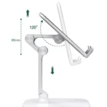 Universal Foldable Desktop Stand for Adjustable Mobile Phone and Tablet Support across All Devices - Image 3