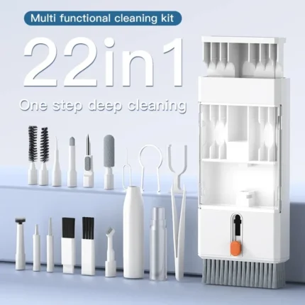 22-in-1 electronic cleaning kit for keyboards, earbuds, phones