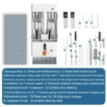 22-in-1 electronic cleaning kit for keyboards, earbuds, phones