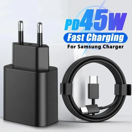 45W USB-C Super Fast Charger with EU plug and cable