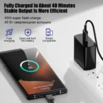45W USB-C Super Fast Charger with EU plug and cable