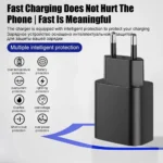 45W USB-C Super Fast Charger with EU plug and cable