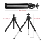 6 inch LED ring light with adjustable desktop tripod stand