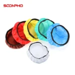 6-color photography studio light diffuser socks for 7-inch reflectors