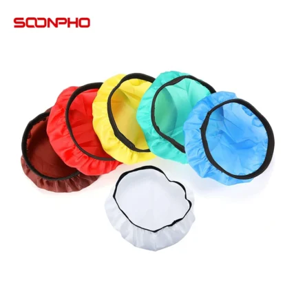 6-color photography studio light diffuser socks for 7-inch reflectors