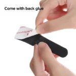 Adhesive nylon cable management straps for under-desk wire organization