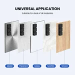 Modular adhesive cable organizer clips for desk and car
