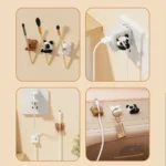 Cute animal cable holders and key organizers for desk edge
