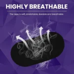 Black anti-snoring mouth tape strips for nasal breathing