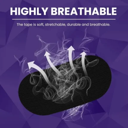 Black anti-snoring mouth tape strips for nasal breathing