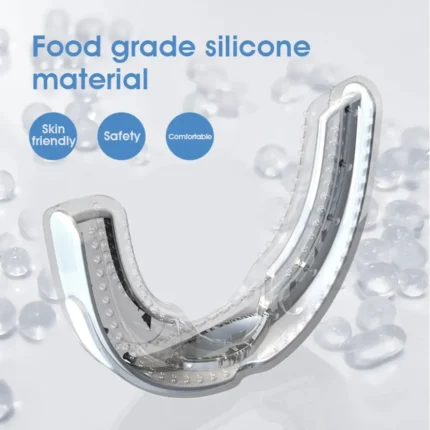 Ergonomic U-shaped anti-snoring mouthpiece made of food-grade silicone