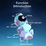 Astronaut Galaxy Star Projector with Nebula and Laser Stars