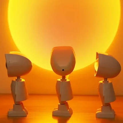 Astronaut sunset lamp projector for room mood lighting