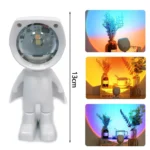 Astronaut sunset lamp projector for room mood lighting