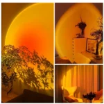 Astronaut sunset lamp projector for room mood lighting