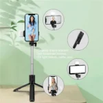 3-in-1 Bluetooth Selfie Stick Tripod with Integrated LED Fill Light