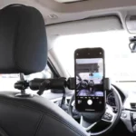 Smartphone car headrest mount for POV vlogging