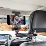 Smartphone car headrest mount for POV vlogging