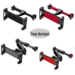 Universal car headrest tablet mount with extendable folding arm