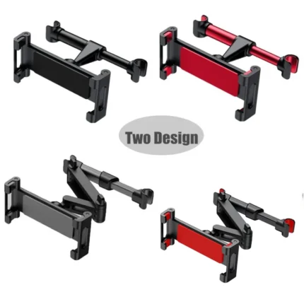 Universal car headrest tablet mount with extendable folding arm