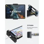 Universal car headrest tablet mount with extendable folding arm