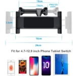 Universal car headrest tablet mount with extendable folding arm