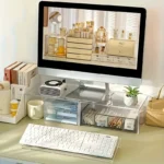 Compact clear acrylic ergonomic keyboard stand