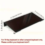 Compact clear acrylic ergonomic keyboard stand