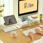 Compact clear acrylic ergonomic keyboard stand