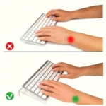 Compact clear acrylic ergonomic keyboard stand