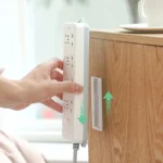 Detachable power strip holder adhesive mount for under desk