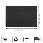 Dual-sided appliance slider mat with non-slip and heat-proof features.