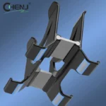 Dual vertical laptop stand with adjustable slots