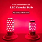 Multi-colored E27 LED corn bulbs for decorative ambient lighting