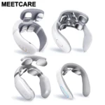 Electric TENS neck massager with heating pads and 8 electrode heads