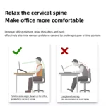 Foldable aluminum laptop stand for ergonomic desk setup