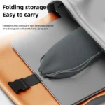 Foldable aluminum laptop stand for ergonomic desk setup