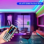 131ft RGB LED strip lights with music sync and app control
