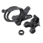 Flexible gooseneck phone holder for bed and desk mounting.
