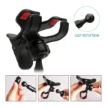 Flexible gooseneck phone holder for bed and desk mounting.