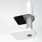 Flexible gooseneck phone holder with universal clamp