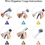 Flexible spiral cable management sleeve with installation tool.
