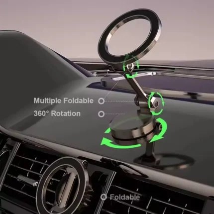 foldable magnetic car phone mount for dashboard