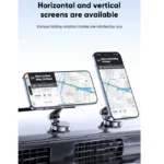 foldable magnetic car phone mount for dashboard