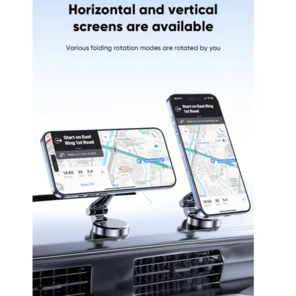 foldable magnetic car phone mount for dashboard