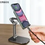 Foldable phone and tablet stand with adjustable multi-angle design